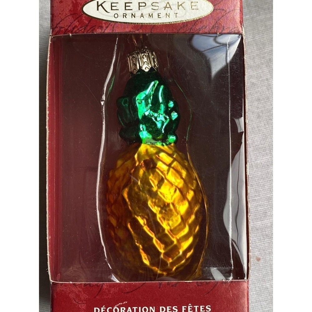 2000 Hallmark Li'l Pineapple Holiday Christmas Ornament